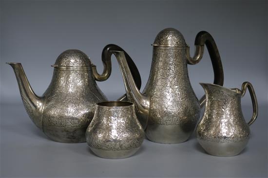 4 piece silver plated tea/coffee set